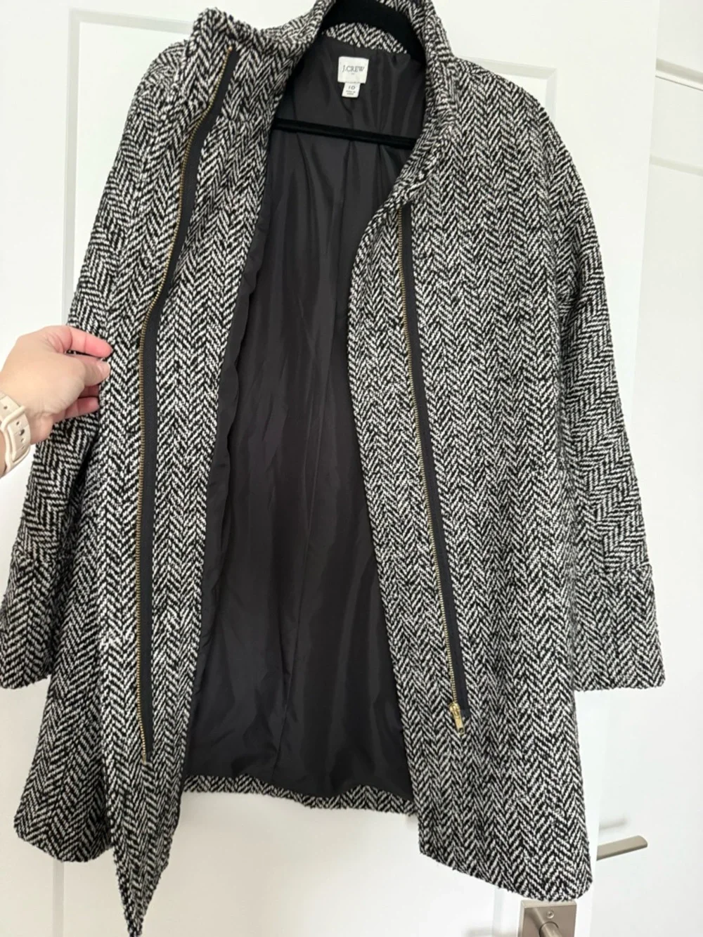 J.Crew Factory New City Coat Size 10 - Picture 5 of 9